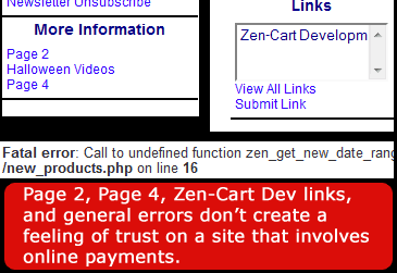 Site Errors